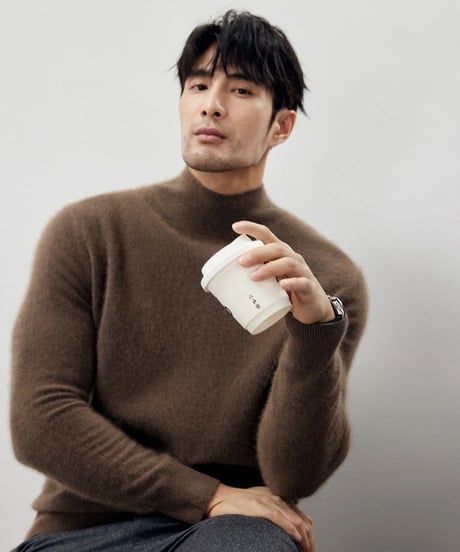 cashmere sweater /6color　SH2176