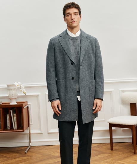 tailored herringbone coat　SH2688
