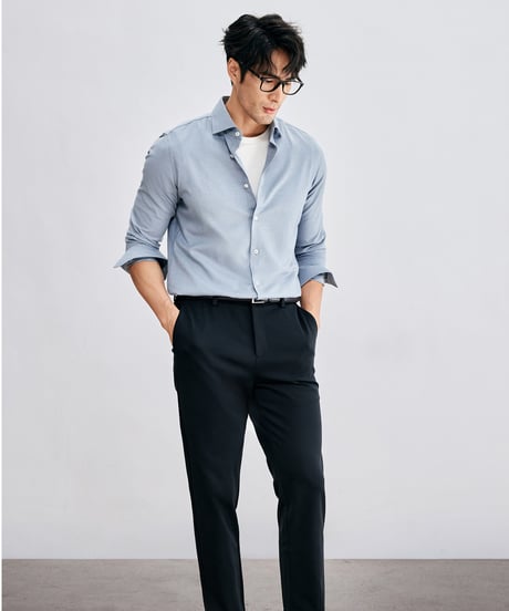 business casual shirt wool /2color　SH2612