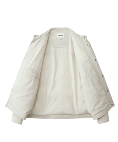 white goose down jacket with stand-up collar /2color　SH2590
