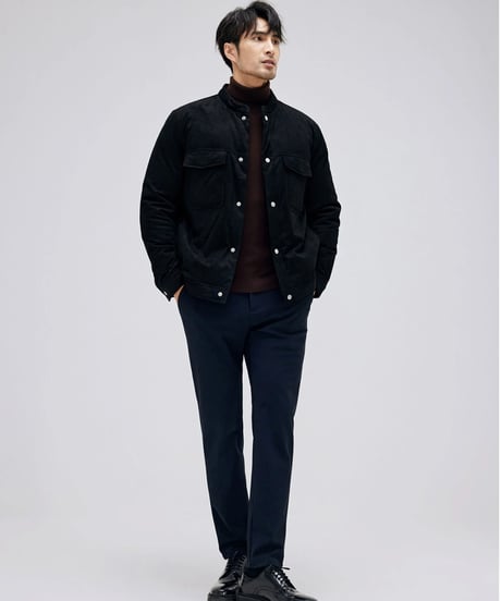 stand collar suede jacket　SH2172