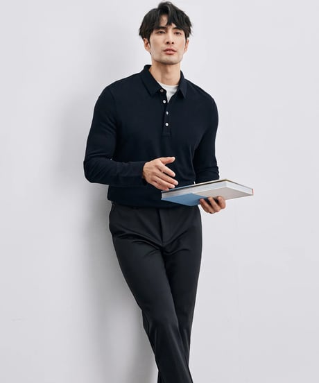 modal wool cotton lapel shirt /2color　SH2399