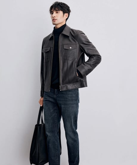 leather jacket sheepskin 100%　SH2330