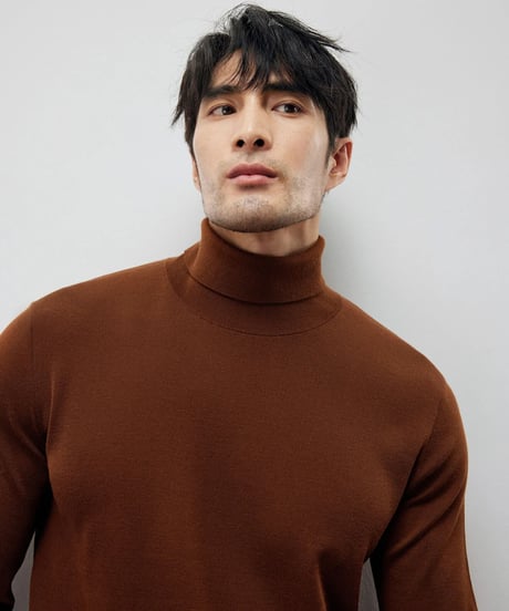 wool turtleneck sweater /4color　SH2213