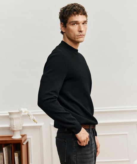 wool sweater half turtleneck /4color　SH2686