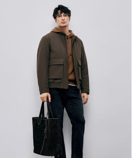 cotton stand-up collar jacket /2color　SH2582