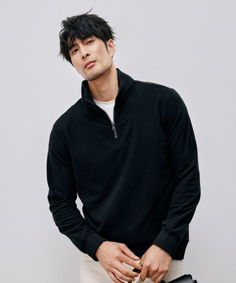 half-zip sweatshirt /2color　SH2585