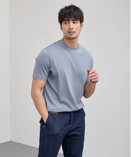 basic round neck t-shirt /4color　SH2519