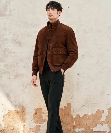 suede leather jacket lamb leather 100%　SH2394