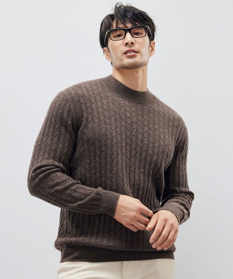 cashmere high neck sweater /2color　SH2178