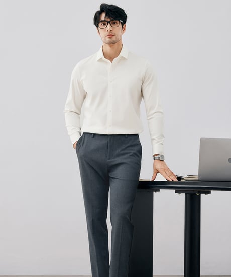 high stretch cotton shirt /2color　SH2668