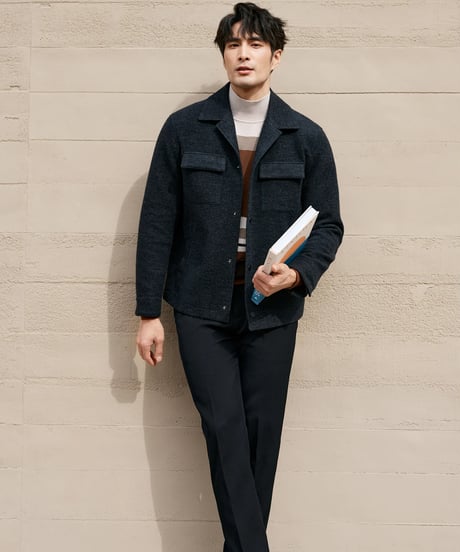 wool double pocket jacket /2color　SH2436