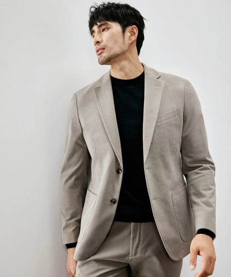 corduroy slim casual jacket /2color　SH2271