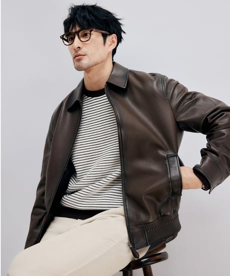 sheep leather jacket /2color　SH2677