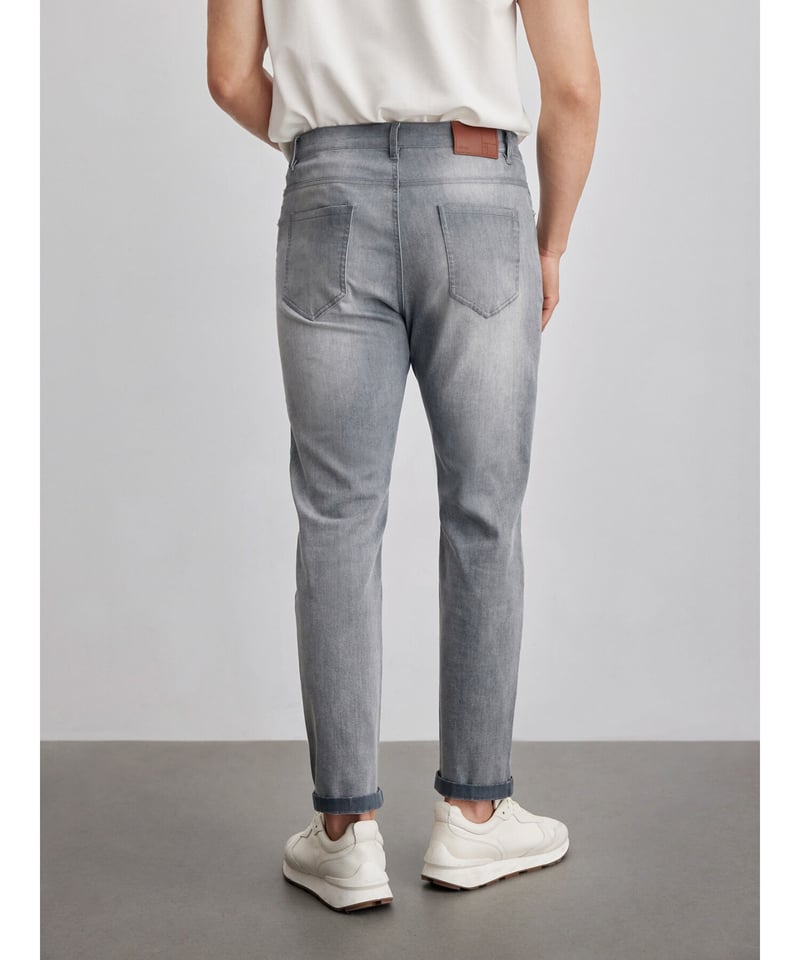 24ss 美品 アニュアンス グレー　スリムストレートデニム S インディゴ ANS0124S0061_zo_a006.jpg