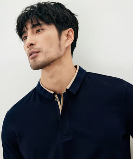 cotton lapel t-shirt　SH2422