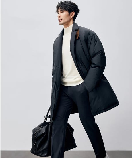 white goose long down jacket　SH2409
