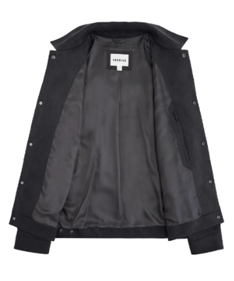 stretch suede jacket /3color　SH2676