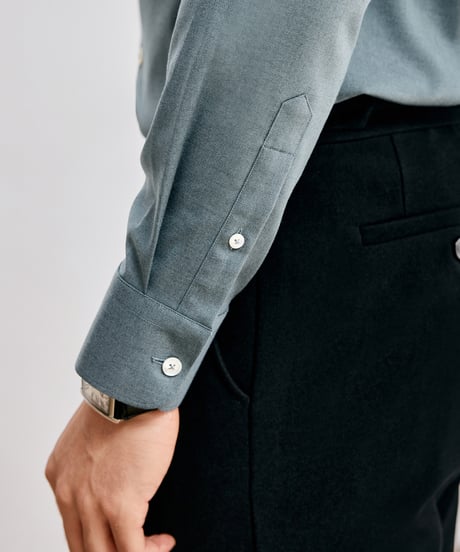 business casual shirt wool /2color　SH2612
