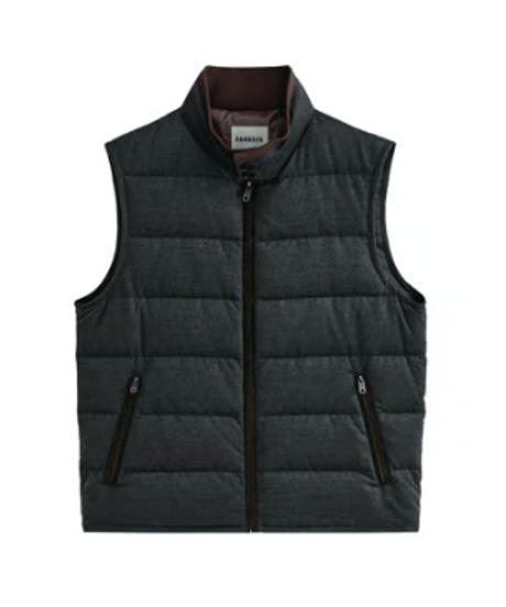 down jacket vest wool white goose /2color　SH2621