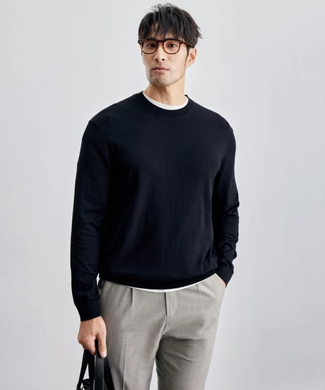 silk cotton sweater /3color　SH2129