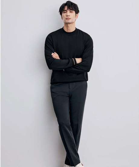 modal cotton high neck shirt /3color　SH2331