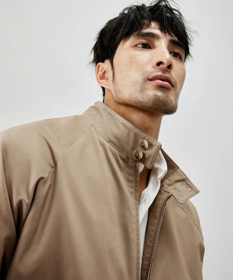 stand collar blouson jacket /2color　SH2273
