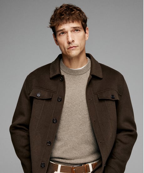 crew neck sweater cashmere 100% /2color　SH2623