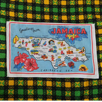 “JAMAICA” Used Tea Towel