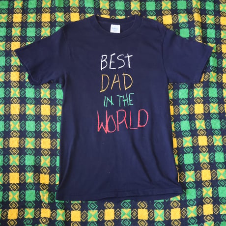 90's “BEST DAD IN THE WORLD"Made In U.S.A Used T-Shirt