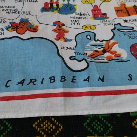 “JAMAICA” Used Tea Towel