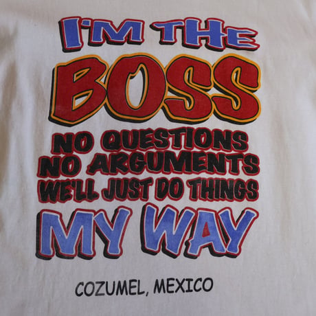 "BOSS" Used T-Shirt