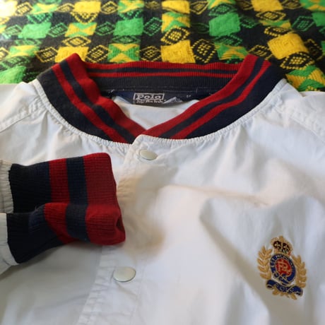 90's "POLO RALGH LAUREN"Used Emblem Stadium Jacket