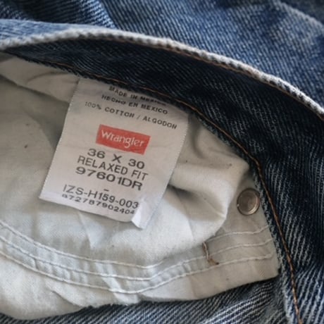 00's Made In Mexico Used Wrangler Denim Pants