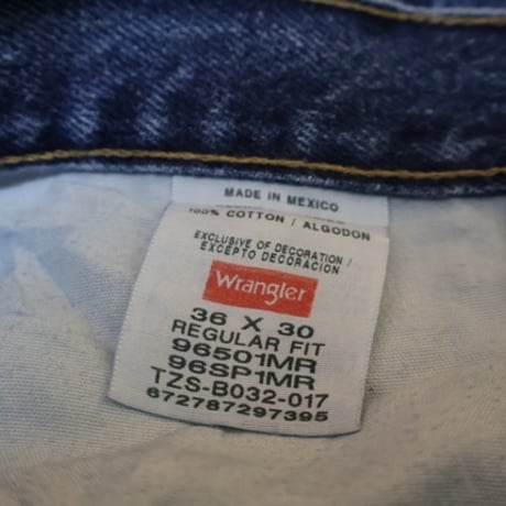 00's Made In Mexico Wrangler Used Denim Pants