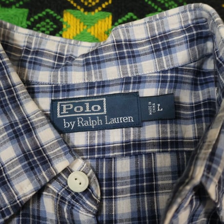 90's "Polo by Ralgh Lauren” Used Linen Cotton Shirts
