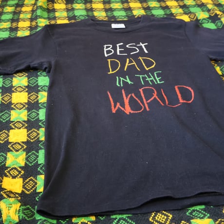 90's “BEST DAD IN THE WORLD"Made In U.S.A Used T-Shirt