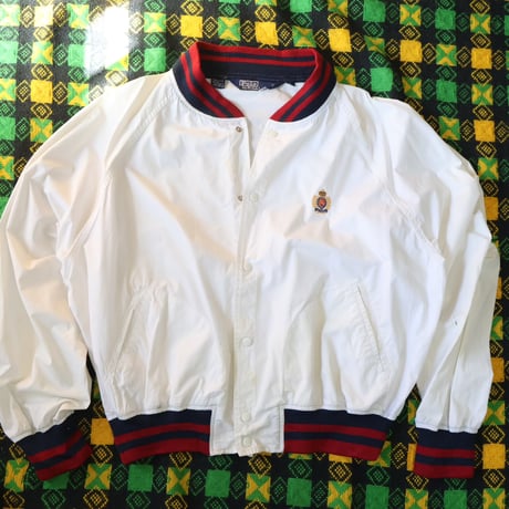90's "POLO RALGH LAUREN"Used Emblem Stadium Jacket