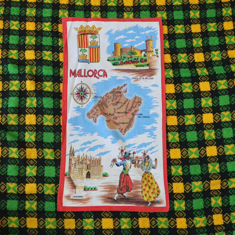 “Spanish” Used Tea Towel