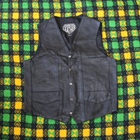 "DIAMOND LEATHER" Used Leather Vest