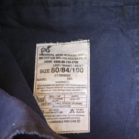OLD ROYAL NAVY WORKING DRESS TROUSERS
