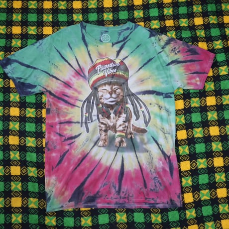 "RASTA COLOR タイダイ柄” Used T-Shirt