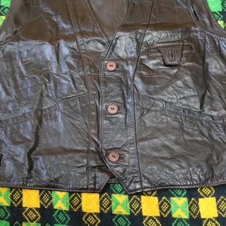 "Made In Italy" Used Leather Vest