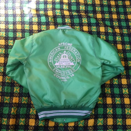 "WEST WIND AFSCME" Used Stadium Jacket”