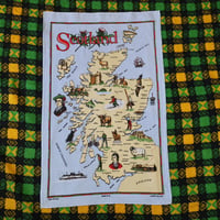 "Scotland” Used Tea Towel