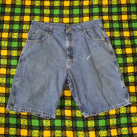 "Wrangler” Used Denim Painter Shorts