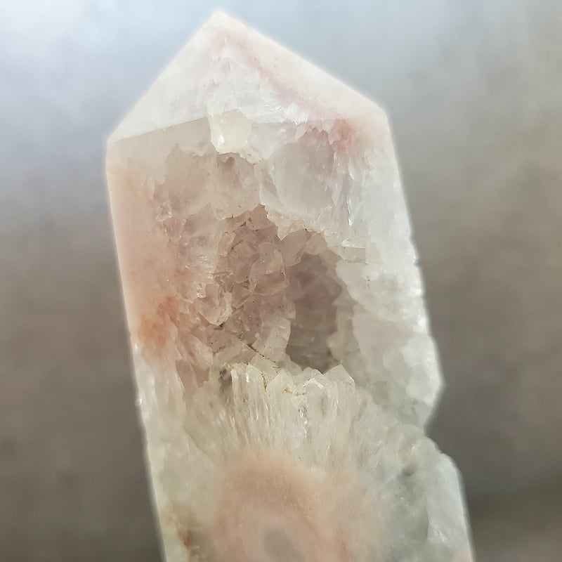 プラシオライト月♡桜瑪瑙共生No.1983 プラシオライト+桜瑪瑙ポイント | Kilig crystal