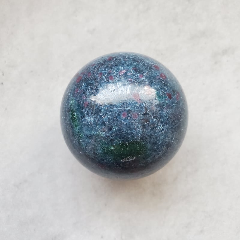 ルビーインカイヤナイト スフィア φ64.8mm | Asumilestone ルビーイン
