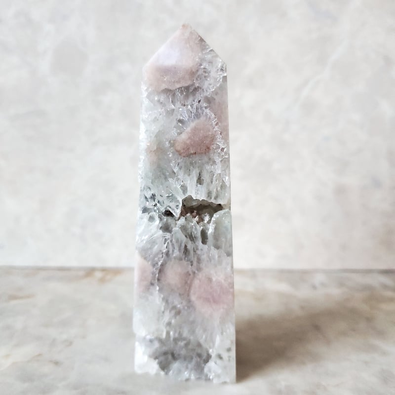 プラシオライト+桜瑪瑙ポイント | Kilig crystal