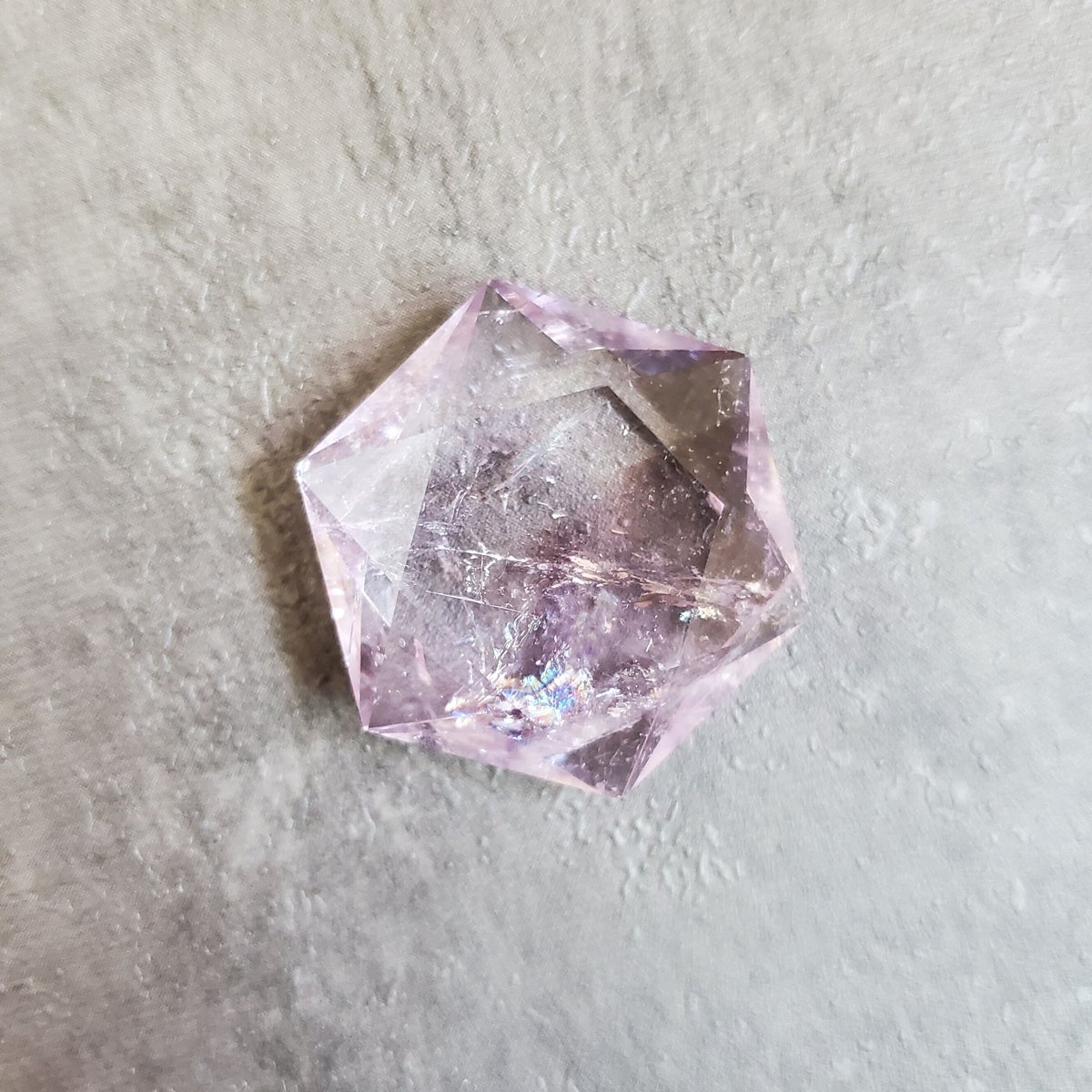 新作♡宝石質アメジスト六芒星×エレスチャルアメジスト×高✩レピドライト× 谷根千彩石堂 on X: 